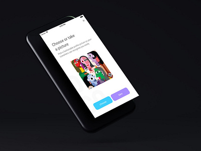 Coworking app - profile picture upload apple iphone mobile app mobile app design ui design