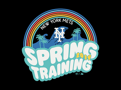 Mets Spring Training apparel design apparel graphics baseball graphic design illustration lauren nugent logo mets mlb new york new york mets sport design spring training