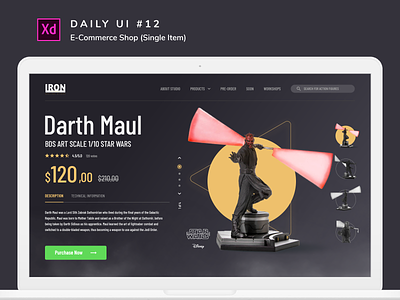 Daily UI challenge #012 adobe xd dailyui design desktop star wars starwars ui uidesign uiux