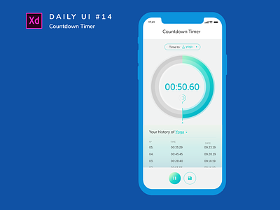 Daily UI challenge #014 adobe xd app challenge dailyui design ui yoga