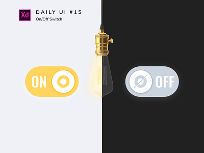 Daily UI challenge #015 adobe xd dailyui design switch ui uidesign