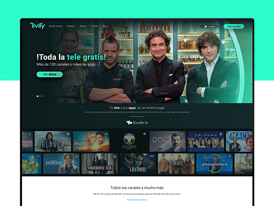 Tivify - Redesign Website - Desktop Home page (UI/UX) design desktop homepage interface ui ui design ux ux design website