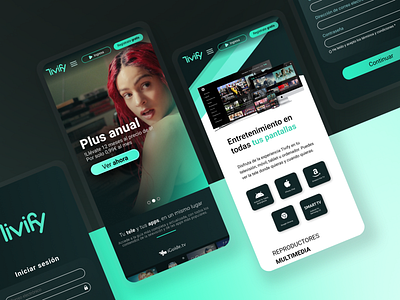 Tivify - Redesign Website - mobile view (UI/UX)