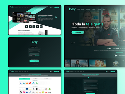 Tivify - Redesign Website - desktop view (UI/UX) app homepage interface mobile search ui ui design ux ux design uxui website