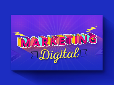 Marketing Digital illustration digital marketing