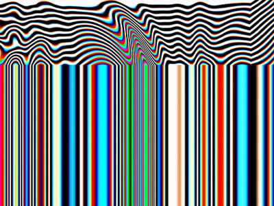 Glitch Stream geometric geometric art glitch art op art optical optical illusion rainbow synthwave