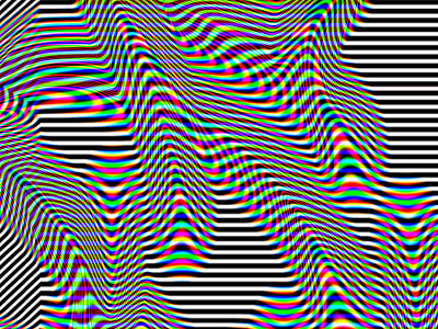 Wobble digital art glitch art op art optical art optical illusion psychedelia psychedelic rainbow synthwave trippy