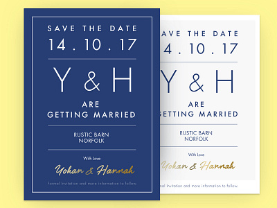 Save The Date - card design