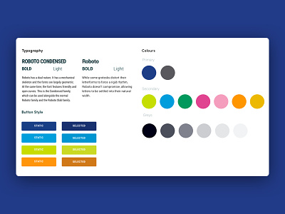 Having some fun with an expanded colour palette colour colour theory design palette roboto style guide ui ux website