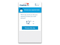 Direct debit payment set up