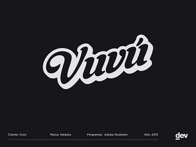 Vuvu brand branding cream ice ice cream illustrator logo mark
