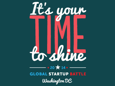 Global Startup Battle T-shirt illustration t shirt typography washington dc
