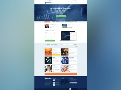 Votehere homepage homepage layout news psd social