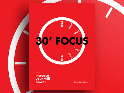 Focus 30minutes clock design flat focus haidangln illustration illustrator vector