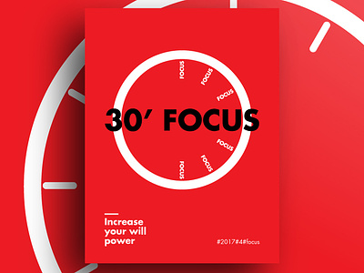 Focus 30minutes clock design flat focus haidangln illustration illustrator vector