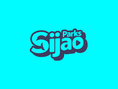 Sijao Parks branding design flat logo minimal vector