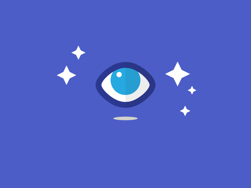 Eye (GIF) after effects eye gif illustration minimal stars