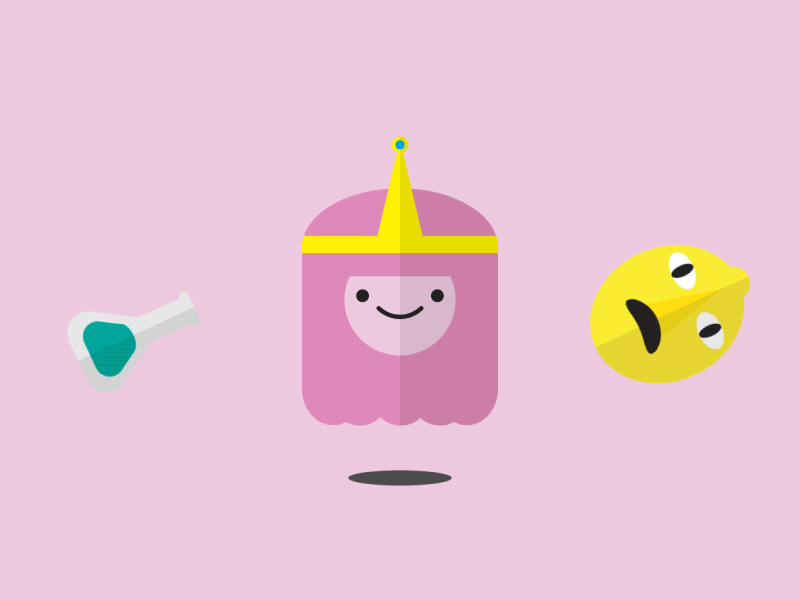 Minimal Princess Bubblegum (GIF) adventuretime adveture time after effects animation gif illustration minimal princess bubblegum