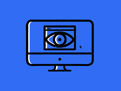 We Are Watching You 👁️ 🖥️ computer eye government illuminati illustration minimal