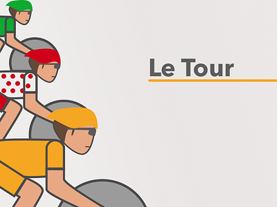 Le Tour cycling debut illustration sketch tour de france vector