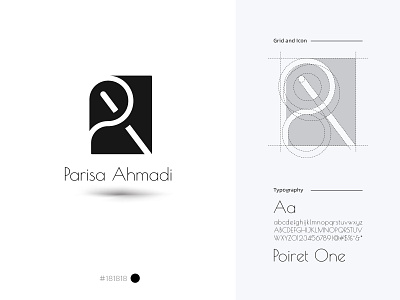 Parisa Ahmadi logo design