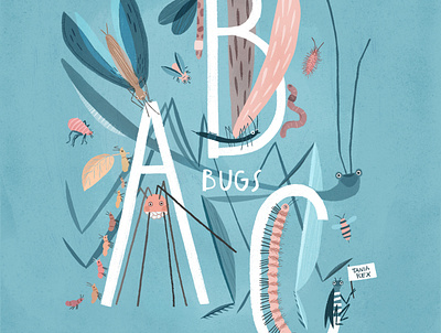 Bugs ABC bookcover children book illustration drawing illustraion illustration art tania rex