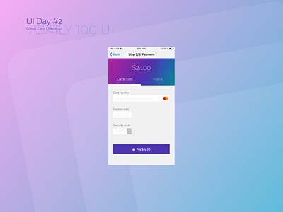 DailyUI #002 dailyui ui web