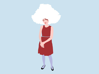 Cloud Girl character character design cloud cloud girl design first dribble girl illustration