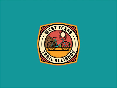 West Texas Trail Alliance 99designs badge logo brand design branding design flat design logo patch design sleek vector