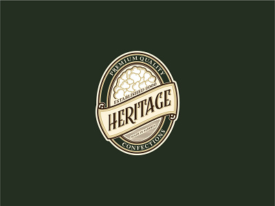 Heritage Confections 99designs branding design flat flat design illustration logo vector