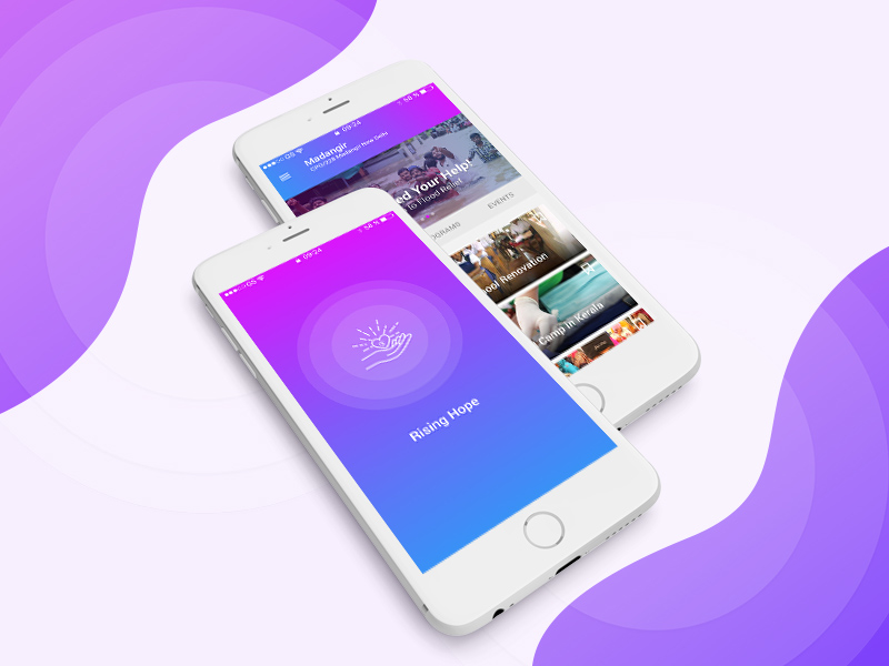 Rising Hope Charity App by Shamim Anwar on Dribbble