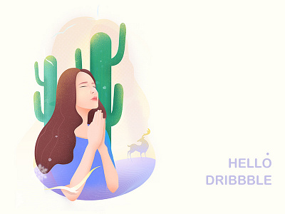 Dribbble hope illustration women