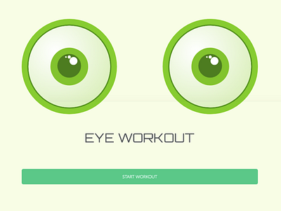 Introducing Eye Workout animation design eye eyeball eyes fitness gsap ui vector vision workout