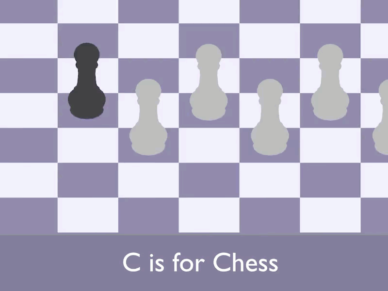 C is for Chess animation chess design flat flat design flatdesign motion animation motion design vector