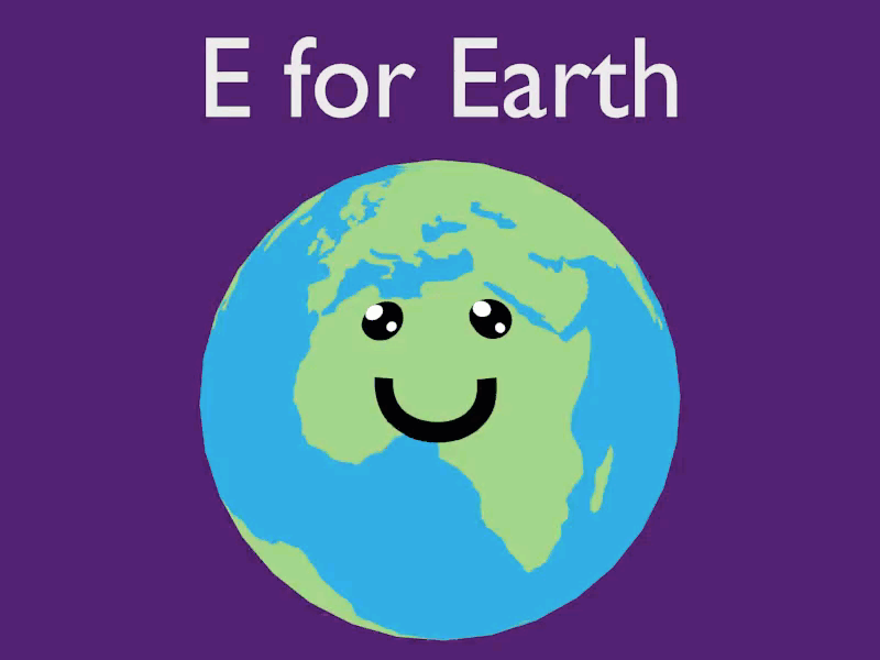 E is for Earth 2d animation 3d animation animation 2d character design earth flat flatdesign loop animation looping animation motion graphics motiongraphics space vector