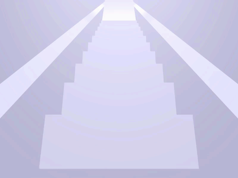 Stairway To Heaven 3d animation animation 2d flat flatdesign heaven loop animation looping animation motiongraphics staircase stairway