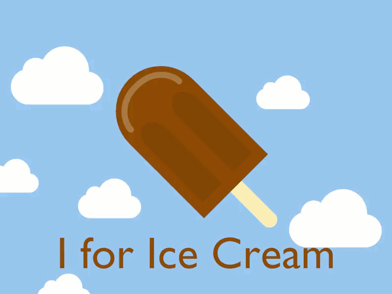 I for Ice Cream by Michael Schwartz on Dribbble