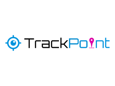 Trackpoint Logo branding design flat icon logo logo design logos typography vector