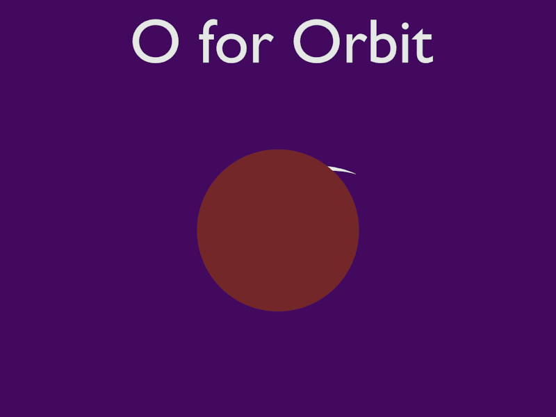 O is for Orbit animation animation 2d design flat flatdesign loop animation looping animation motion graphics motiongraphics vector