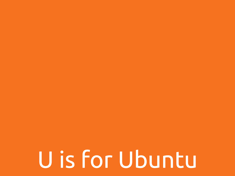 U is for Ubuntu animation animation 2d blender blender3d design flat flatdesign linux logo logo animation loop animation looping animation motion graphics motiongraphics ubuntu vector