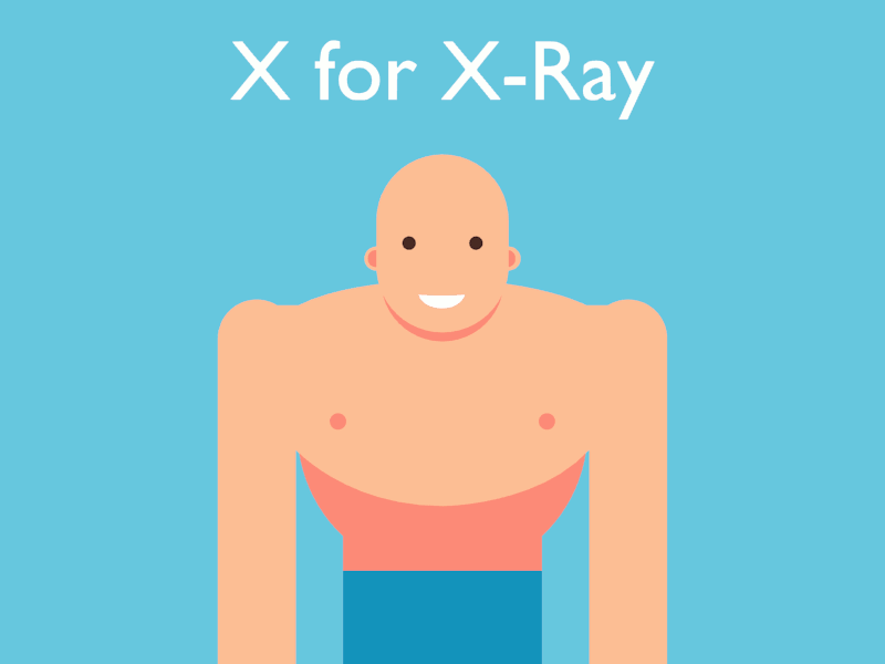 X is for X-Ray animation animation 2d blender blender animation blender3d design flat flatdesign gif gif animation loop animation looping animation motion graphics motiongraphics vector