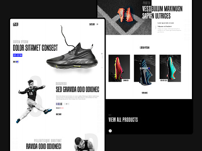 Web UI Concept banner design flat graphics design minimal nike shoes sports design typography uidesign webdesign
