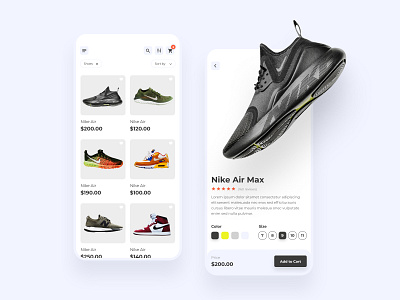 Shoes Mobile App Concept