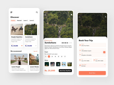 Travel App UI Concept Design