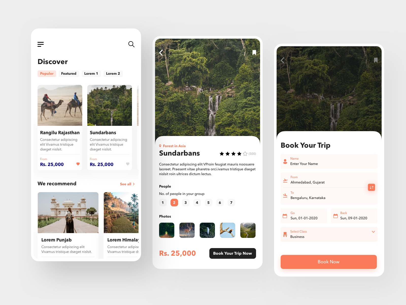 Travel App UI Concept Design by Hardik D on Dribbble