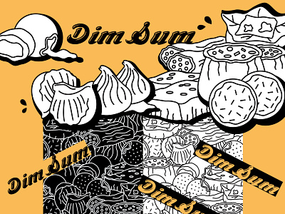Dim Sum 点心 chinese food dessert dimsum food food illustration illustration
