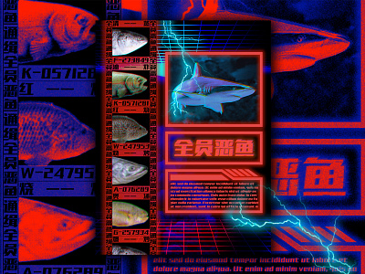Fish - 3 fish graphic graphic design graphicdesign graphics poster poster art poster design typography typography art