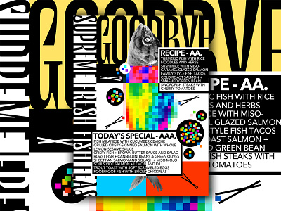 Fish - 8 feast fish graphic graphic design graphicdesign graphics poster poster art poster design typography typography art
