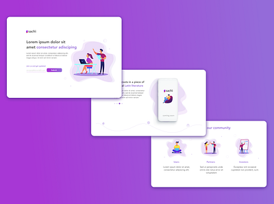Sachi apppresentation landingpage presentation presentation template webdesign
