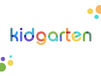 Kidgarten branding children kids kids app kindergarden logo